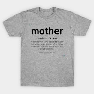 Mother  Definition  Gift Typography Print Art Print Printable Quotes T-Shirt